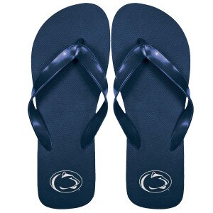 navy flip flops with Penn State Athletic Logo